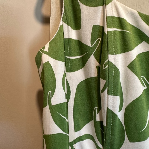 Nine West Green Leaf Print Dress - Picture 3 of 8